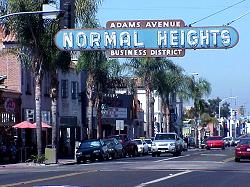 Normal Heights - Adams Avenue San Diego, California