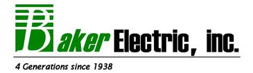 Baker Electric contracting Econdido