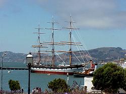 Sailing ship at Fisherman's Wharf San Francisco