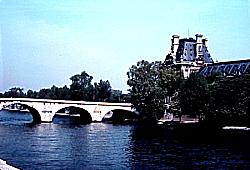 Paris bridge, water