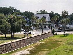 view of St. Augustine from top of wall