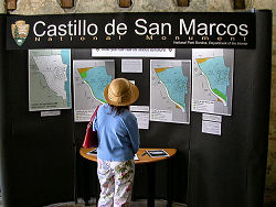 Castillo de San Marcos information display