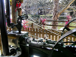 Antique steam engine 