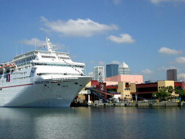 Cruise terminal downtown Tampa near Florida Aquarium