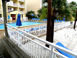 Pool right on the beach