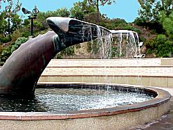 whale tail sculpture