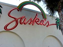Saska's restaurant sign