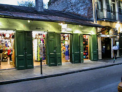shop open to street at night