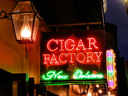 Cigar Factory New Orleans neon sign
