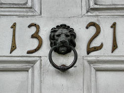1321 numbers on door