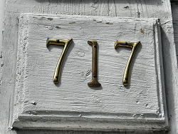 717 address on wall