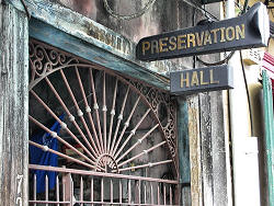 Preservation Hall sign