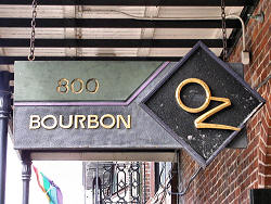 Bourbon Oz sign