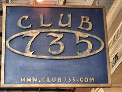 Club 735 sign
