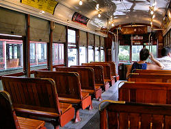 inside streetcar