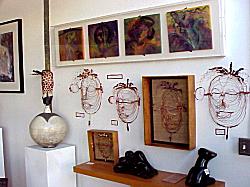 art gallery display on walls