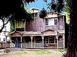western style wooden home