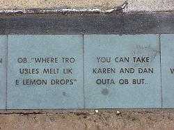 sidewalk dedication tiles