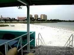 view of beach from pier