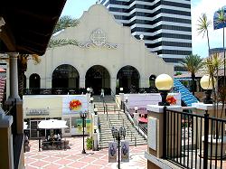 stairs to restaurants