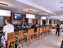 Cocktails and beer in the bar