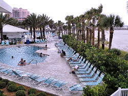 Lounge around the pool