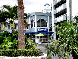 Street entrance to Shephard's parking