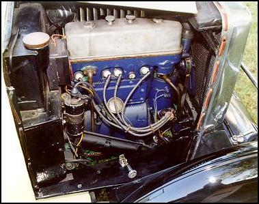 right side of engine compartment