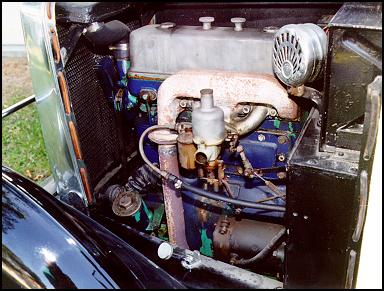 left side of engine compartment