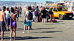 emergency rescue on beach
