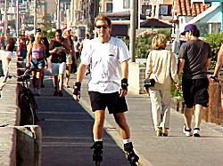guy roller blading
