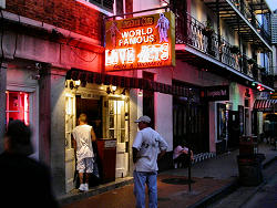 neon lights in front of bar