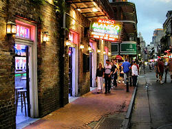 open bar doorways on to street