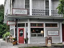 antique shop in old building