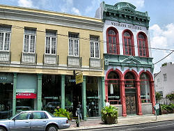 old building with antique shop