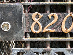 820 address on gate