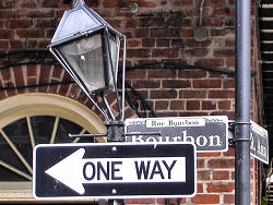 Bourbon Street sign