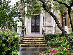 front door of old home