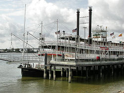 steamboat on river