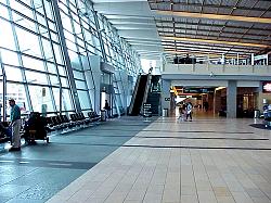 stairs to baggage claim area