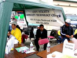 City Heights Community Technolongy Center tent