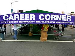 career corner tent