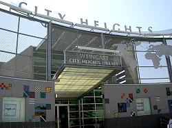City Heights building sign