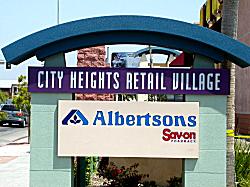City Heights Retail Village sign