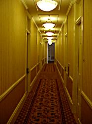 dimly lit hallway