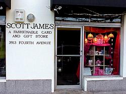 Scott James gift store door