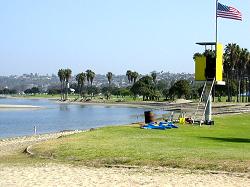 Lifeguard at Mission Bay San Diego, California