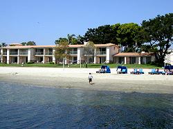 view of hotel on the beach