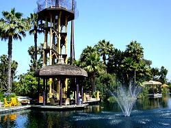 fountain and observation tower