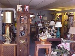 inside antique store